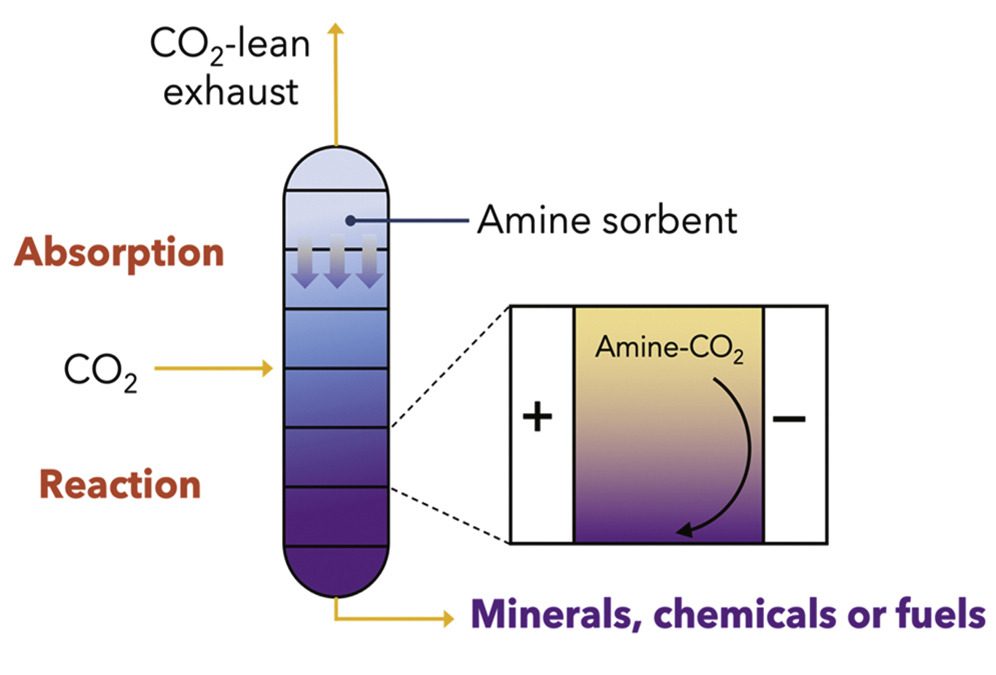 Electrochemical reduction of CO2 in the captured state using aqueous or nonaqueous amines